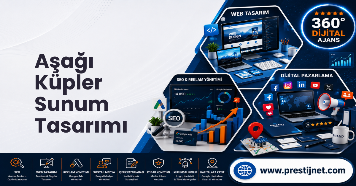 Aşağı Küpler Sunum Tasarımı