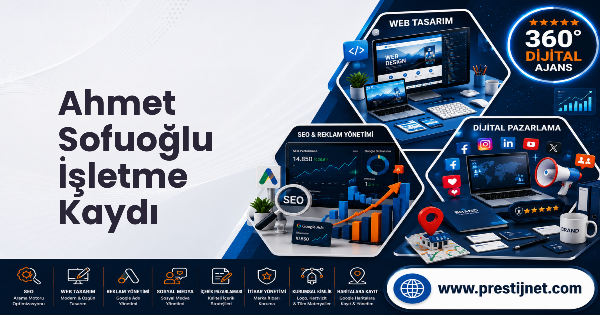Ahmet Sofuoğlu İşletme Kaydı