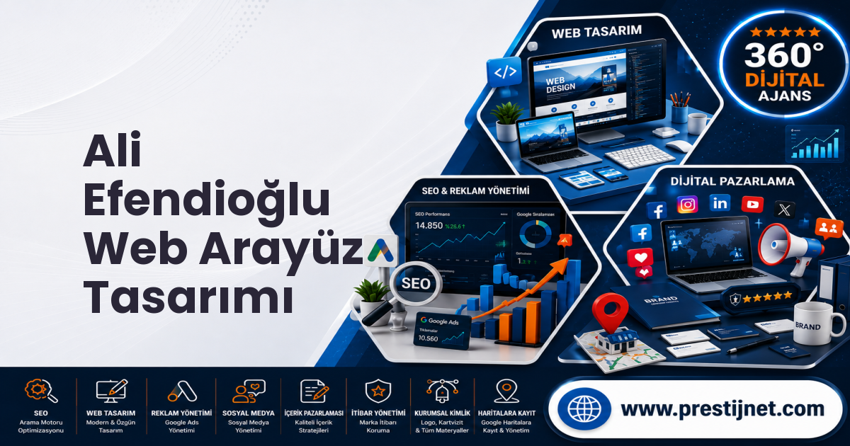 Ali Efendioğlu Web Arayüz Tasarımı