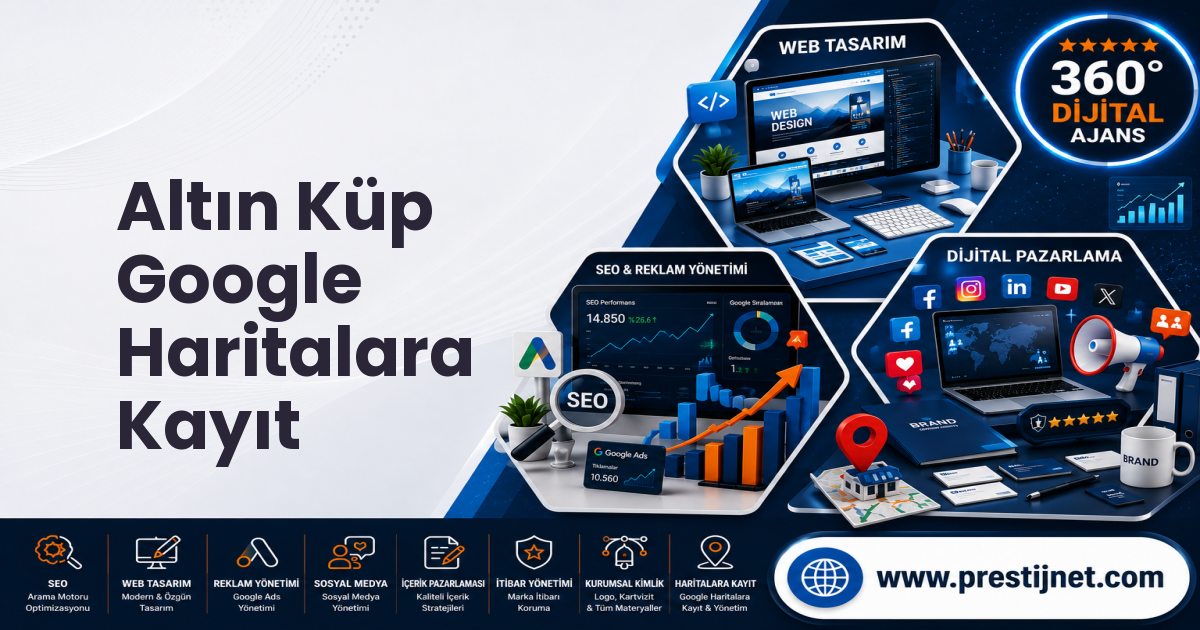 Altın Küp Google Haritalara Kayıt