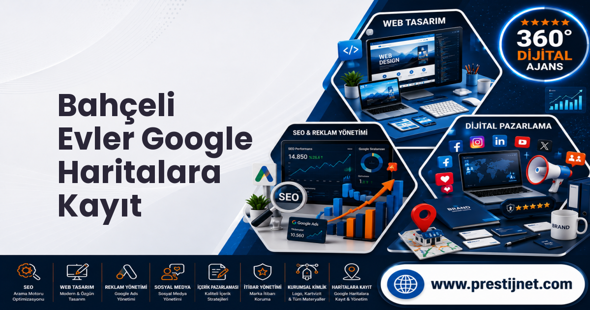 Bahçeli Evler Google Haritalara Kayıt