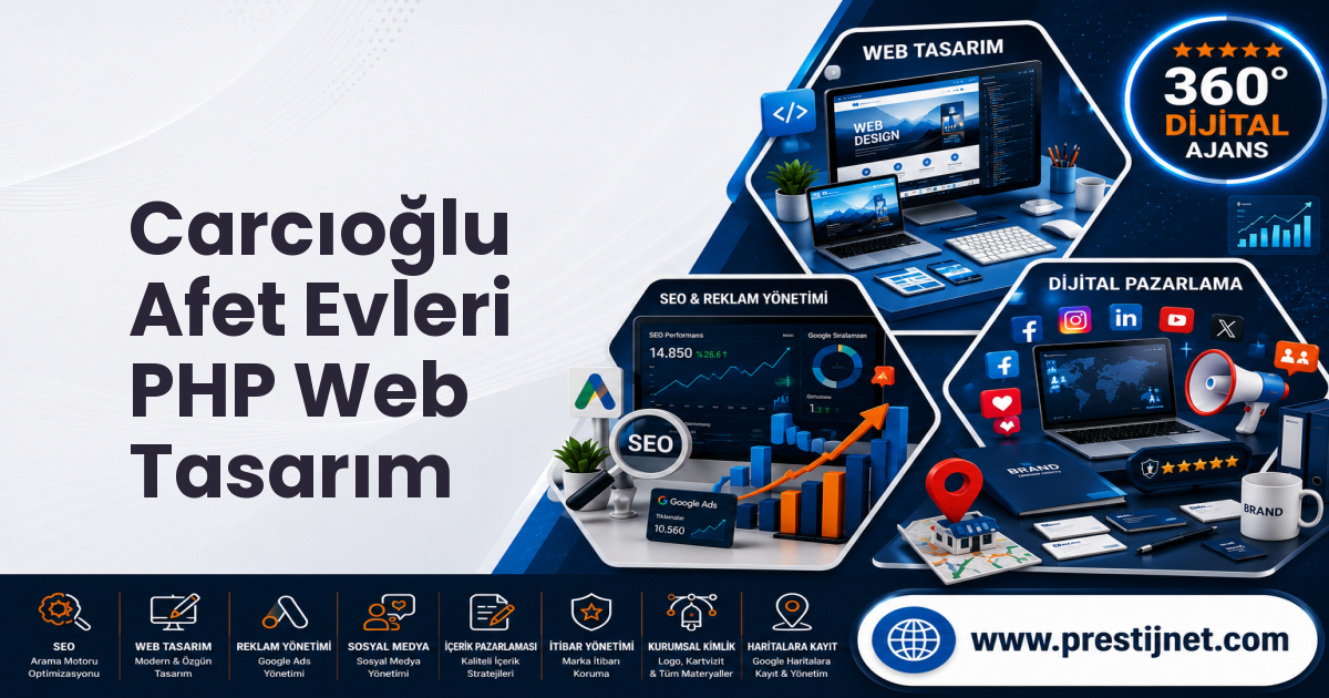 Carcıoğlu Afet Evleri PHP Web Tasarım