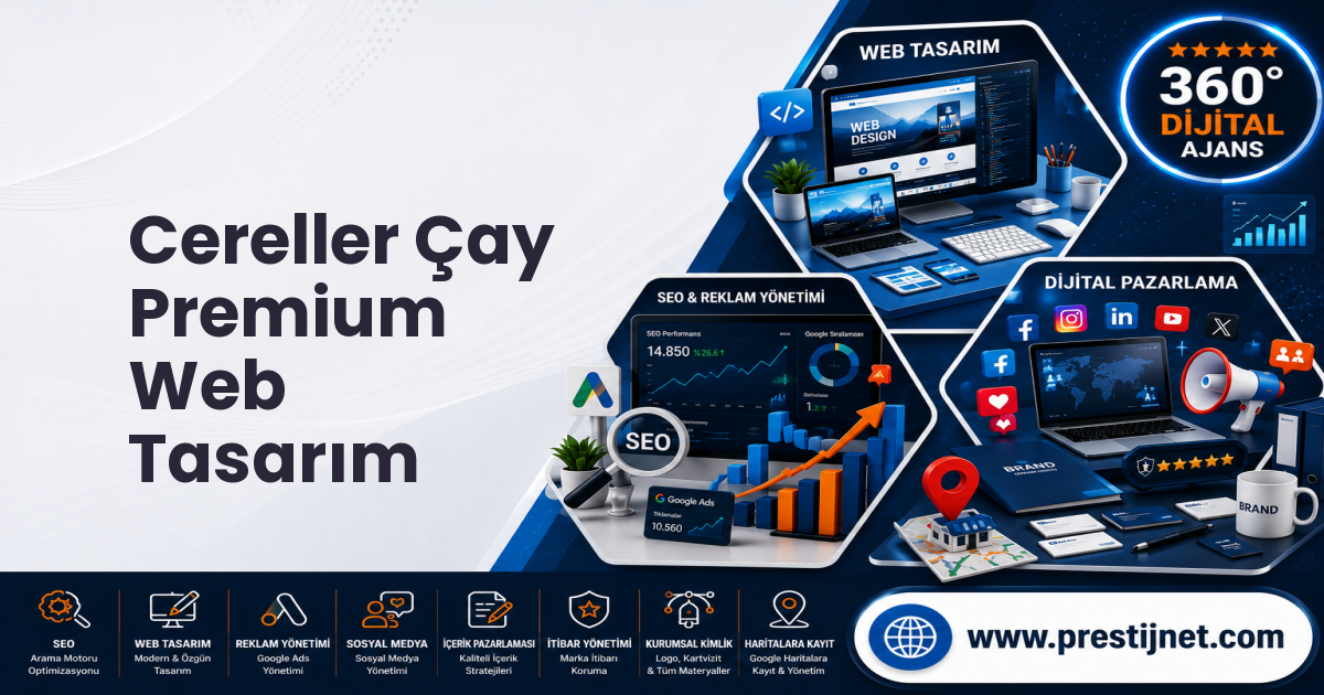 Cereller Çay Premium Web Tasarım