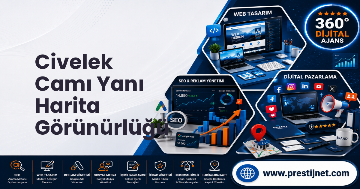 Civelek Camı Yanı Harita Görünürlüğü