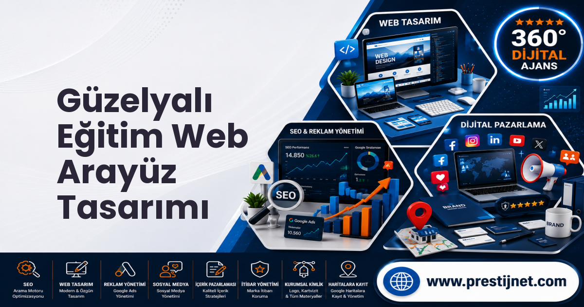 Güzelyalı Eğitim Web Arayüz Tasarımı