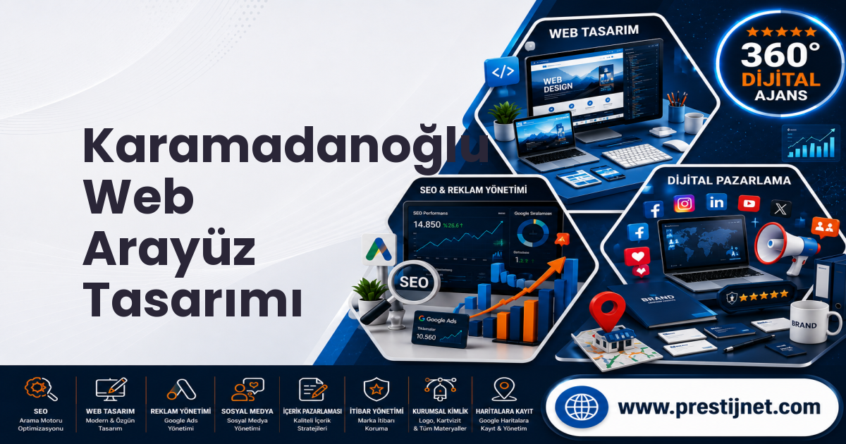 Karamadanoğlu Web Arayüz Tasarımı
