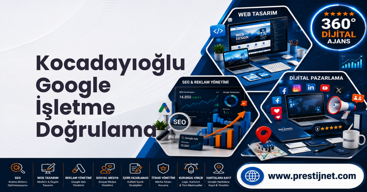 Kocadayıoğlu Google İşletme Doğrulama