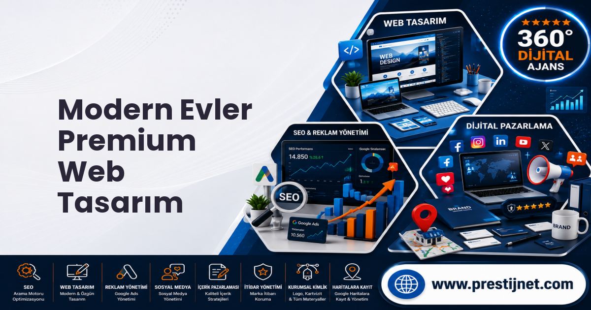 Modern Evler Premium Web Tasarım