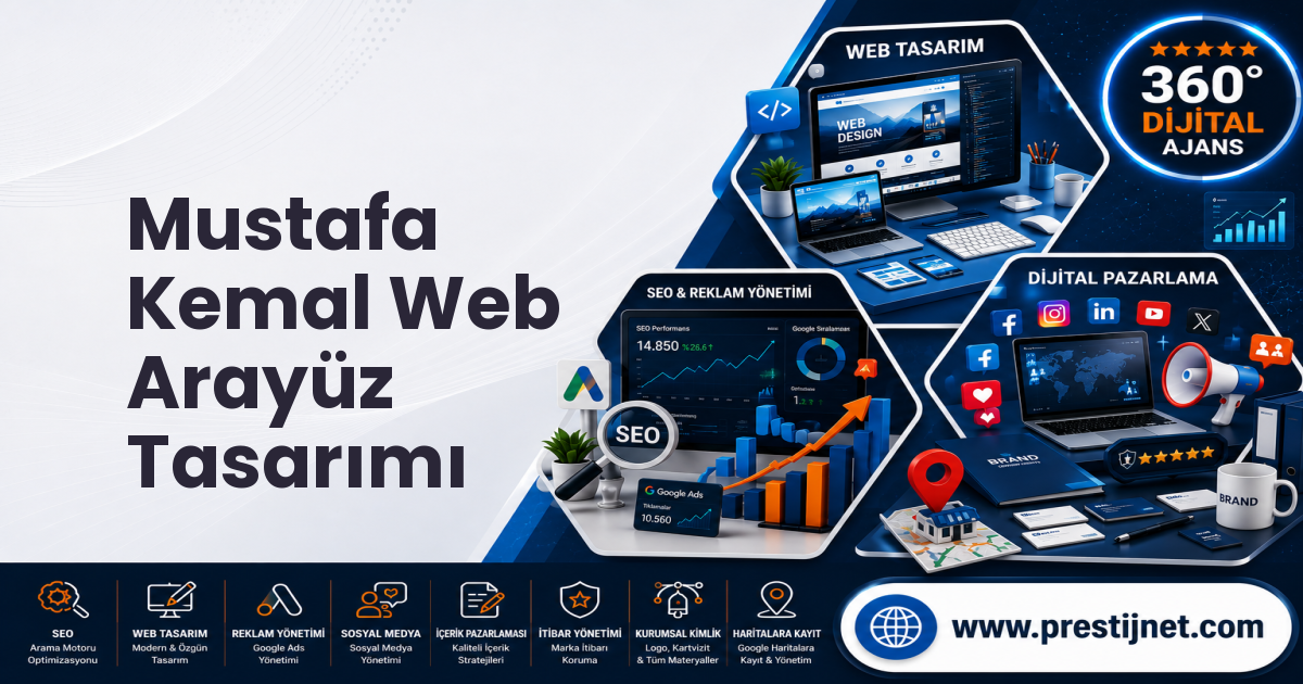 Mustafa Kemal Web Arayüz Tasarımı