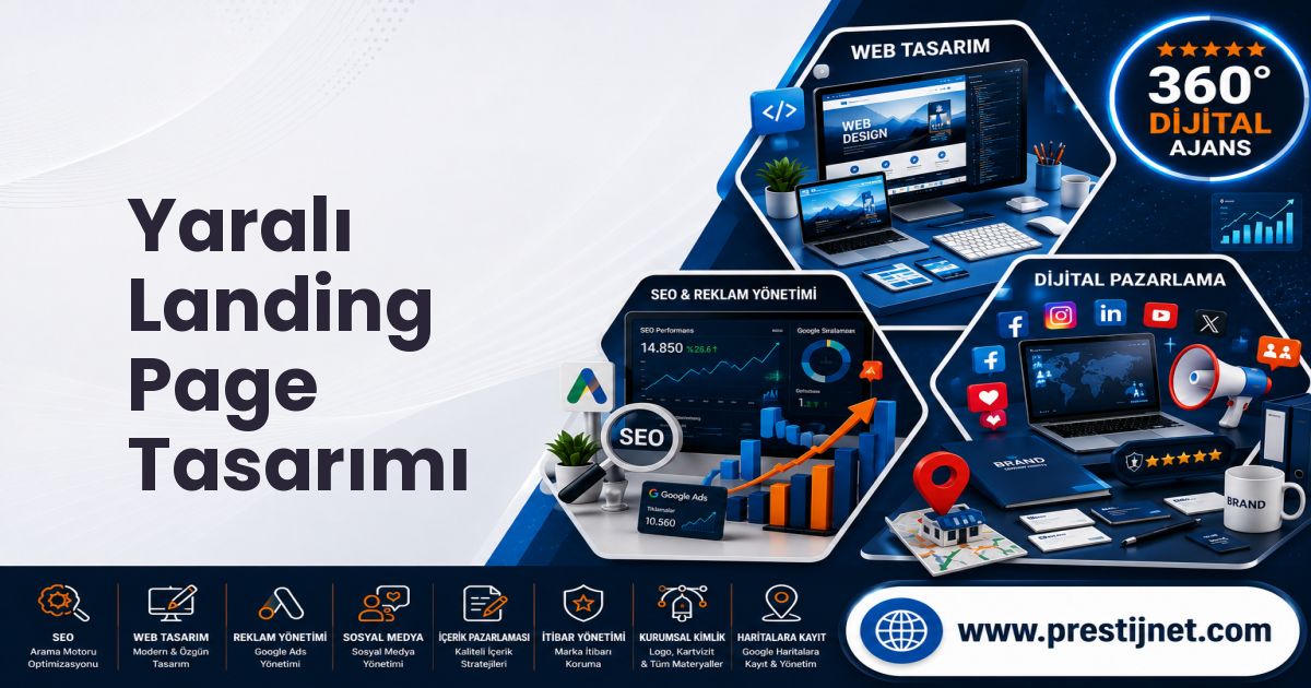 Yaralı Landing Page Tasarımı