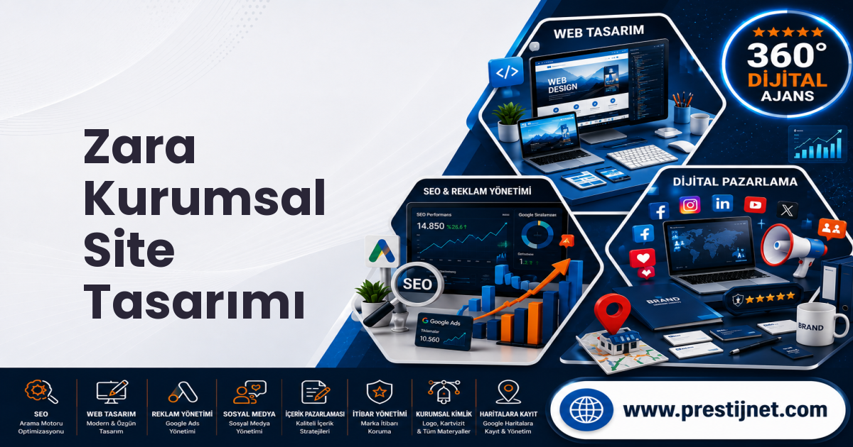 Zara Kurumsal Site Tasarımı